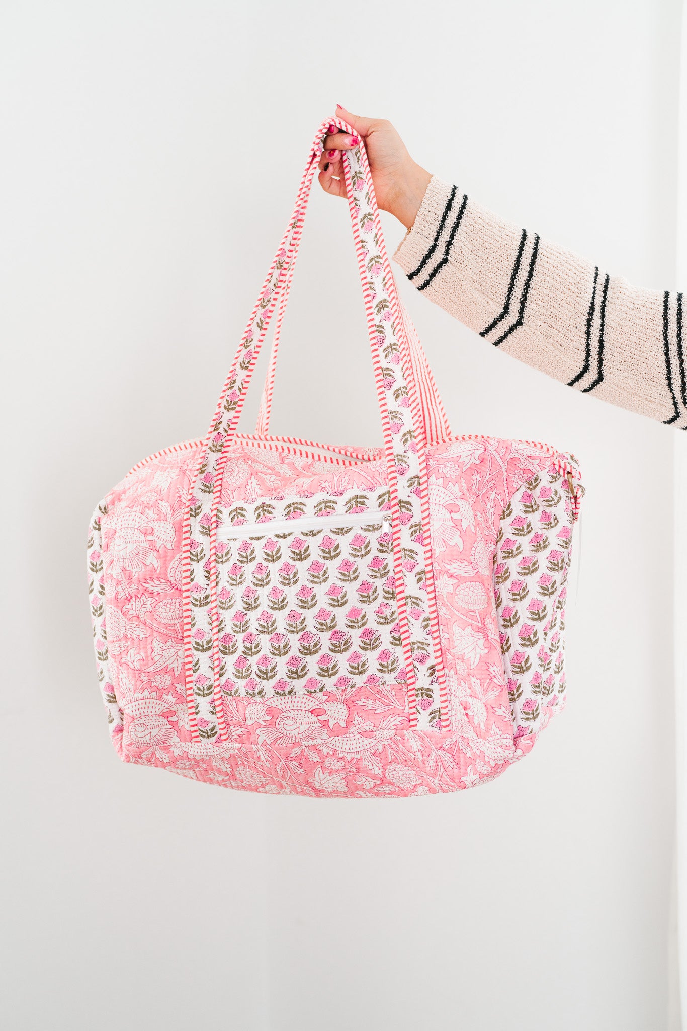 Emerson Patchwork Duffle Bag - Pink