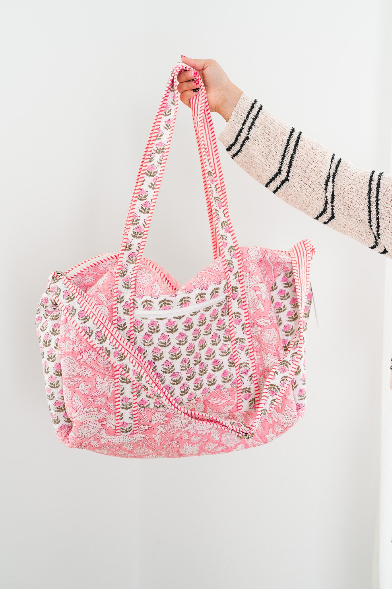 Emerson Patchwork Duffle Bag - Pink