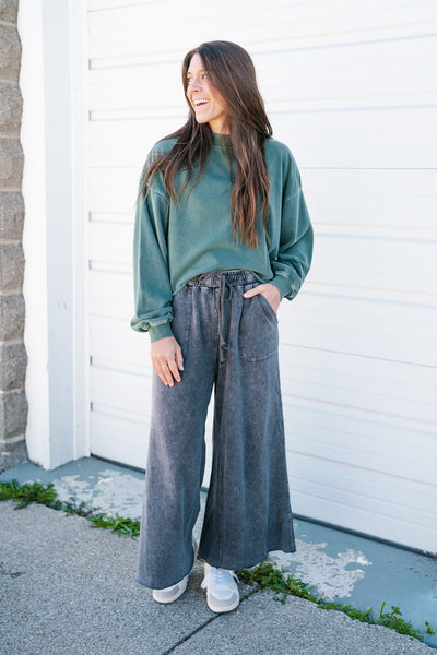 Better In Green Pullover Top