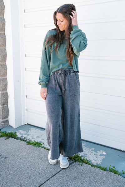 Better In Green Pullover Top