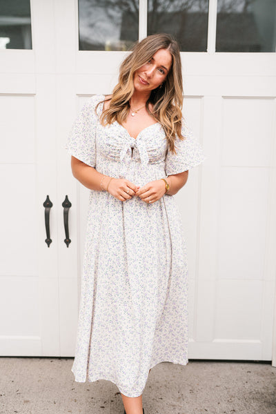 Kalista Floral Tie Front Maxi Dress