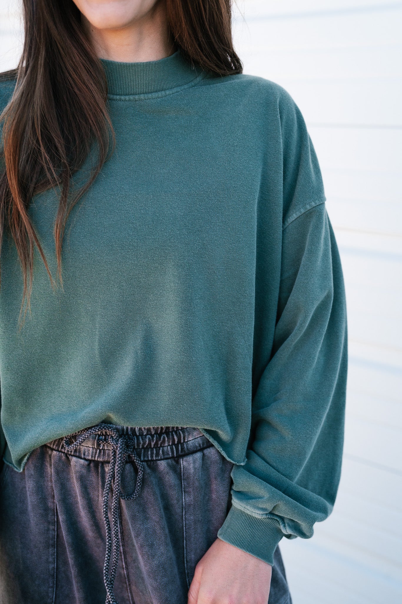 Better In Green Pullover Top