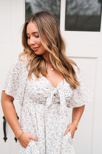 Kalista Floral Tie Front Maxi Dress