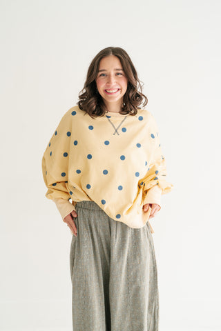 Elise Dotted Relaxed Fit Blouse
