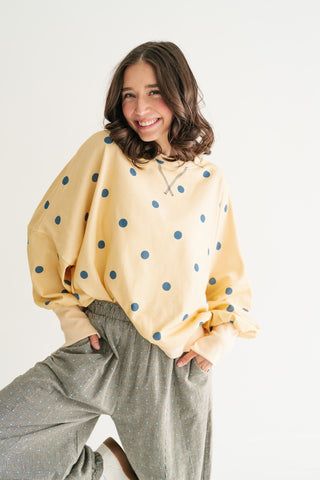 Elise Dotted Relaxed Fit Blouse