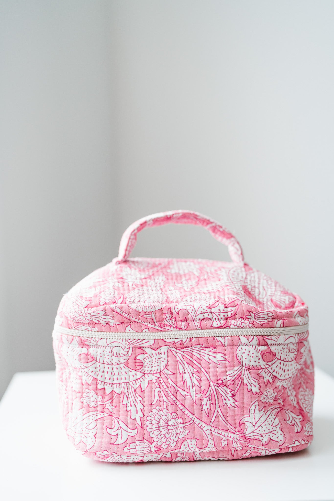 Roma Patchwork Make Up Bag - Pink