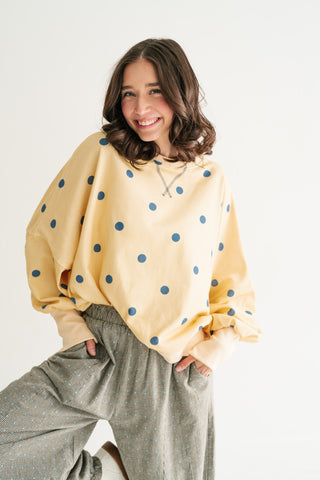 Elise Dotted Relaxed Fit Blouse
