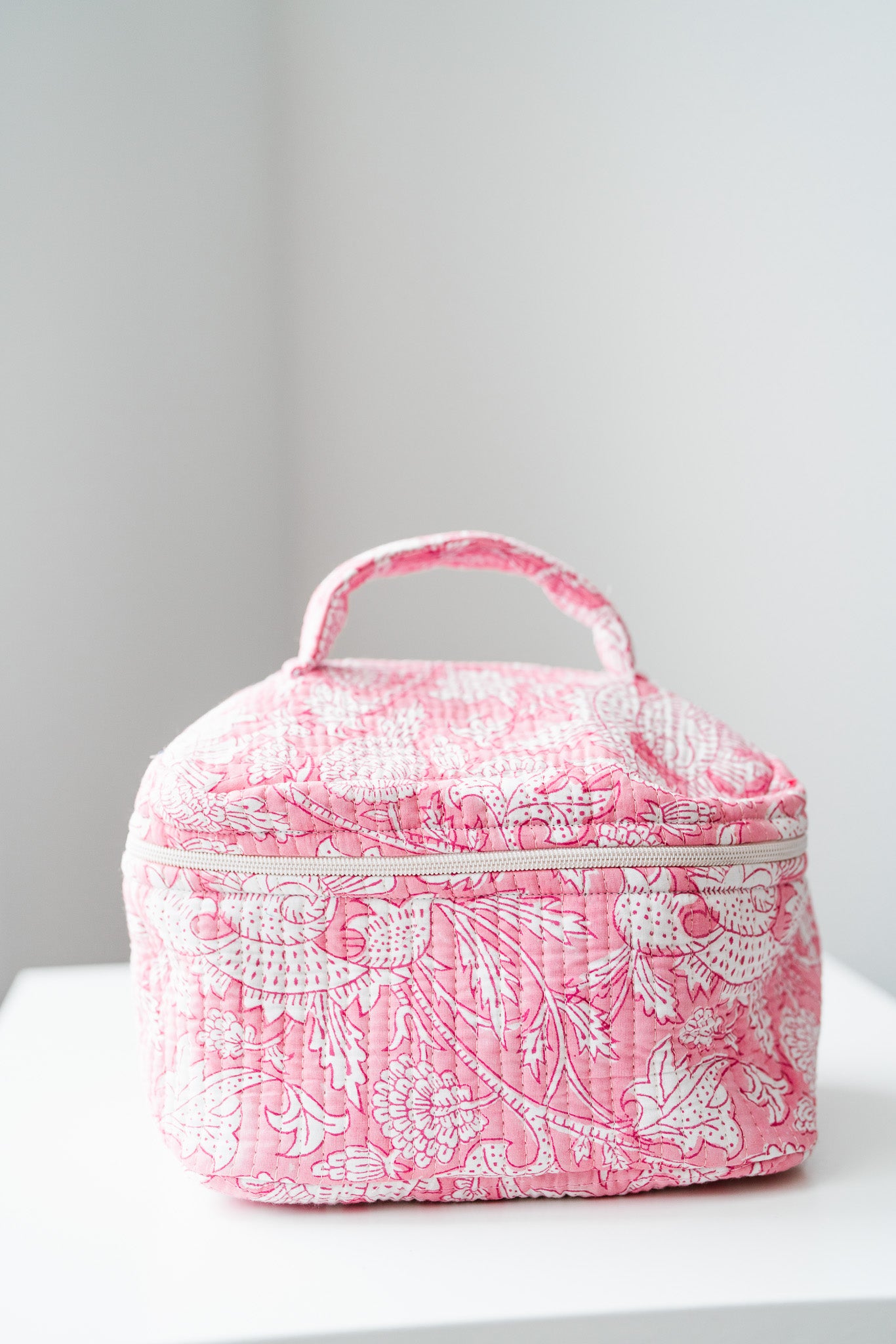 Roma Patchwork Make Up Bag - Pink