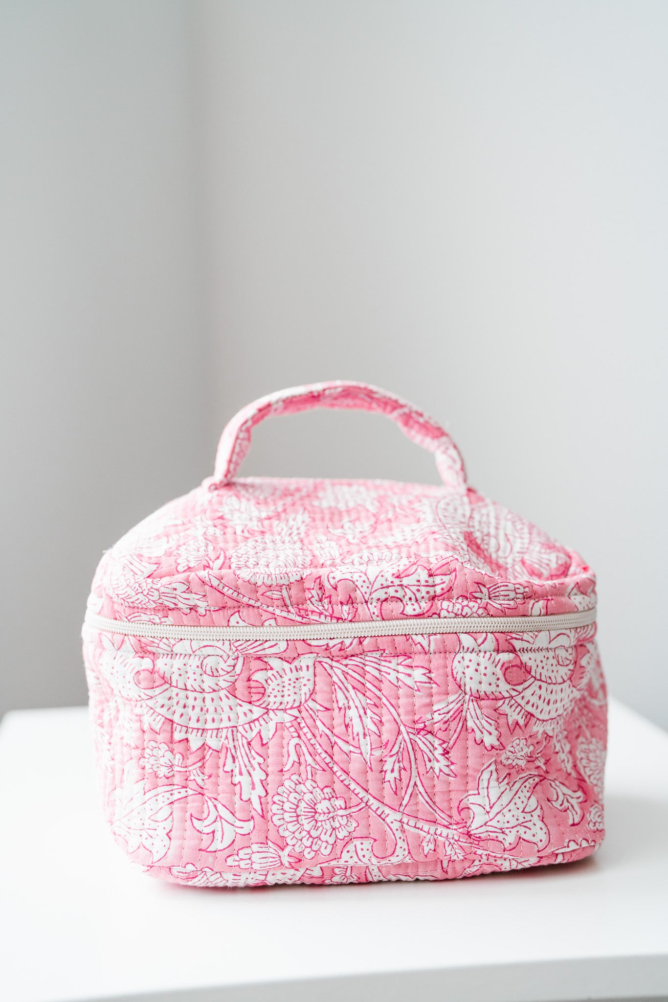 Roma Patchwork Make Up Bag - Pink