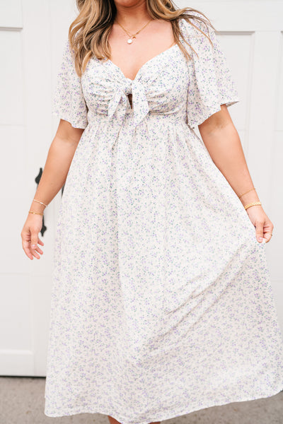 Kalista Floral Tie Front Maxi Dress