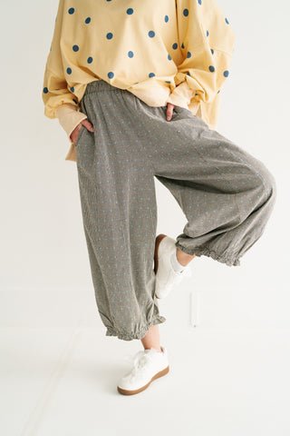 Weekend Ready Elastic Cuff Pants - Black