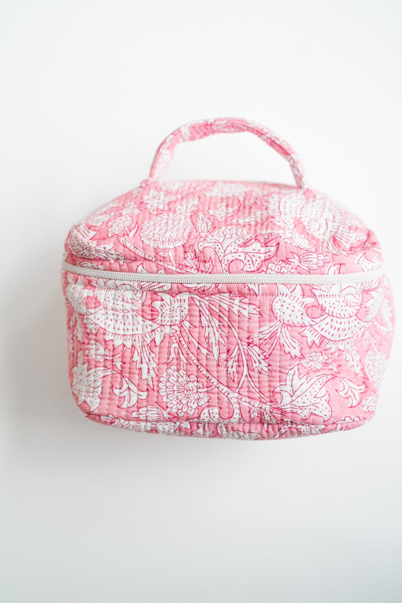 Roma Patchwork Make Up Bag - Pink