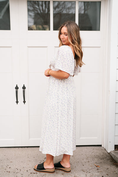 Kalista Floral Tie Front Maxi Dress