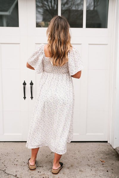 Kalista Floral Tie Front Maxi Dress
