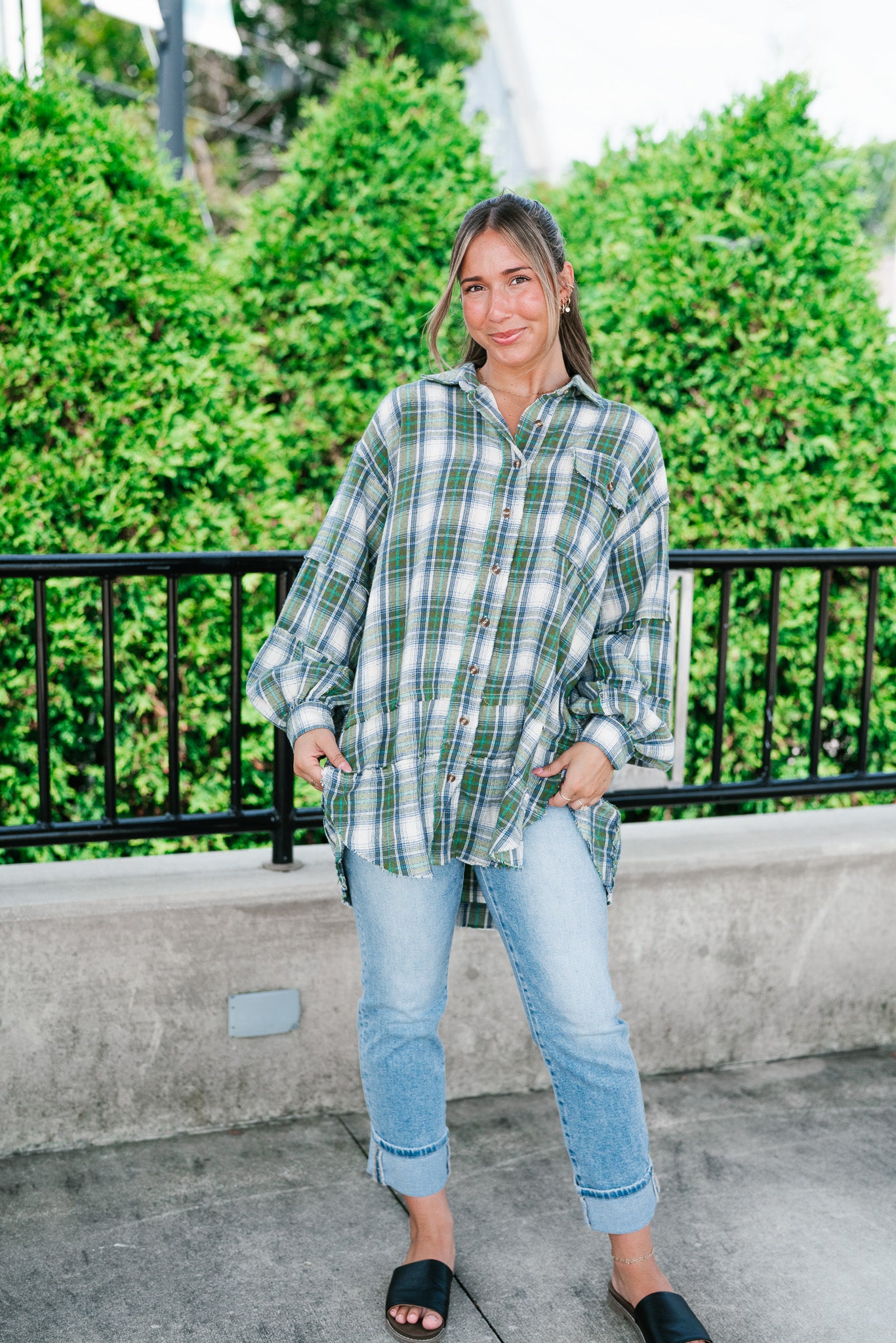 Evergreen Trails Flannel Top