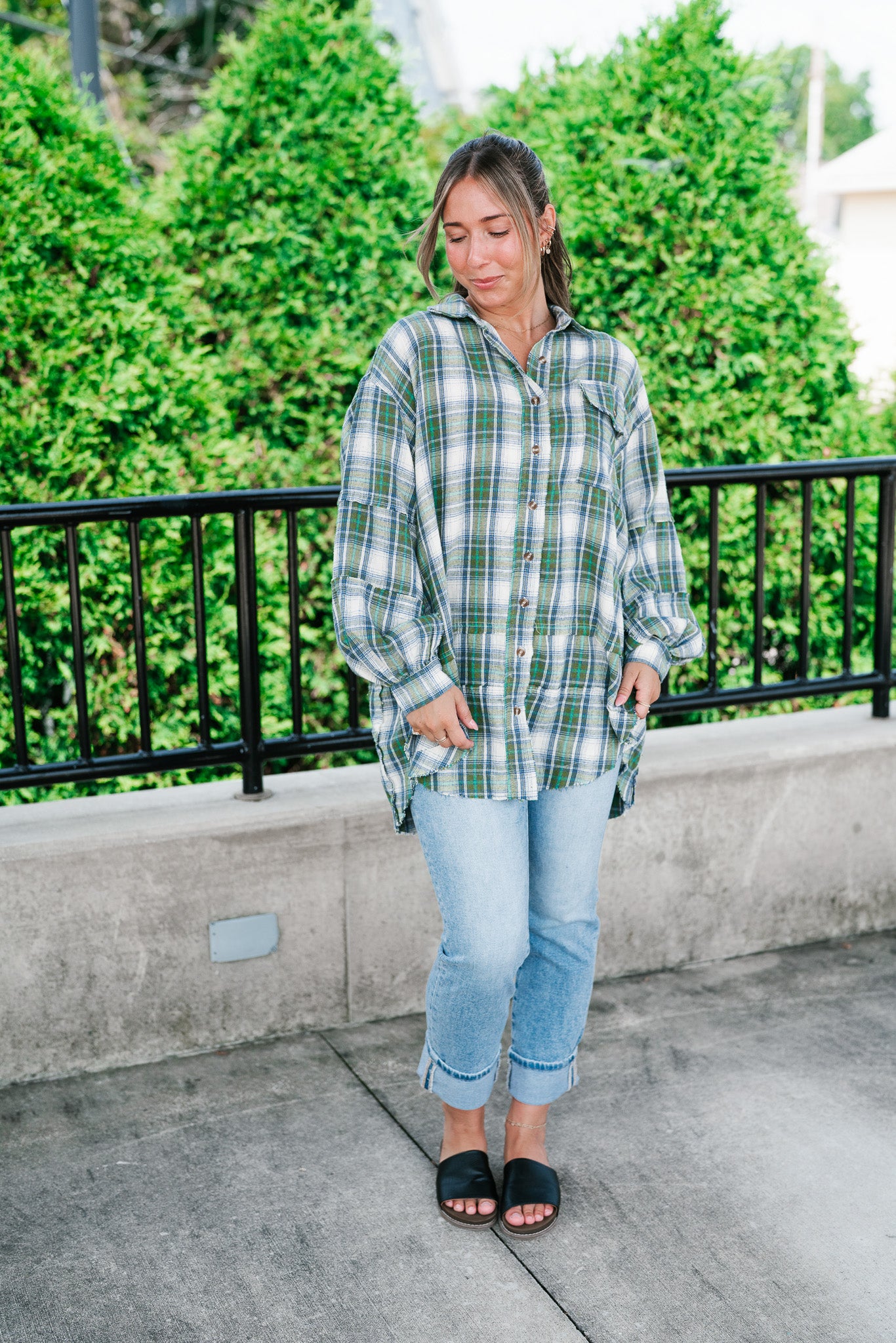 Evergreen Trails Flannel Top