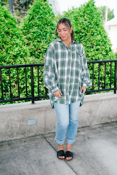 Evergreen Trails Flannel Top