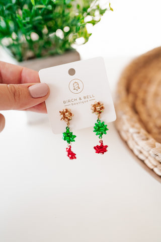 Dangling Bow Earrings