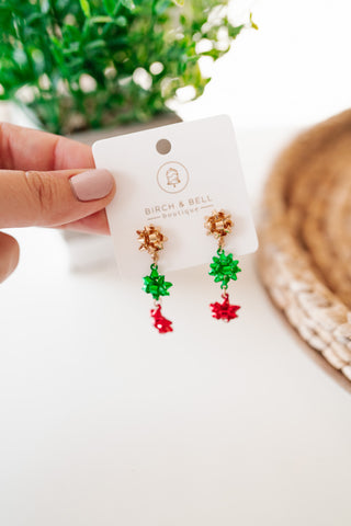 Dangling Bow Earrings