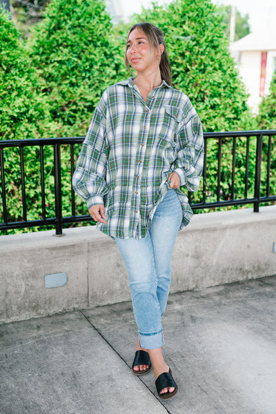 Evergreen Trails Flannel Top