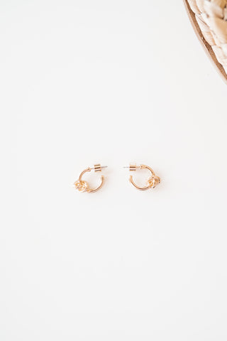 Gold Metal Knot Earring