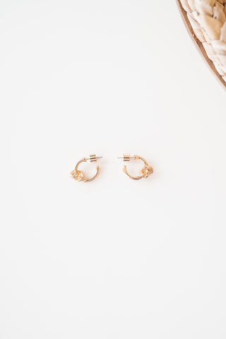 Gold Metal Knot Earring