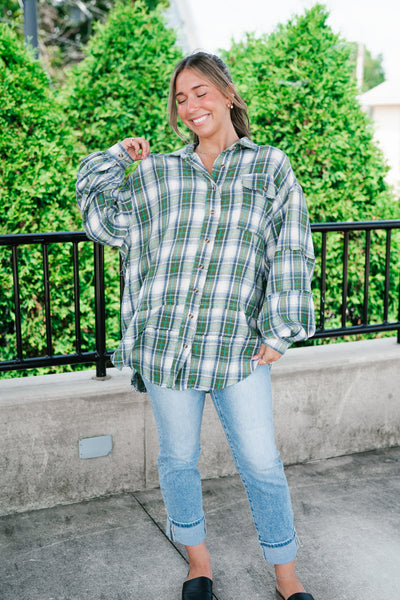 Evergreen Trails Flannel Top