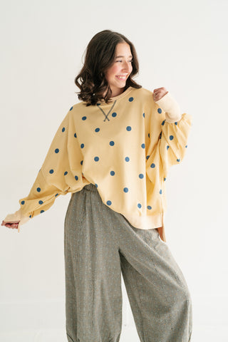 Elise Dotted Relaxed Fit Blouse