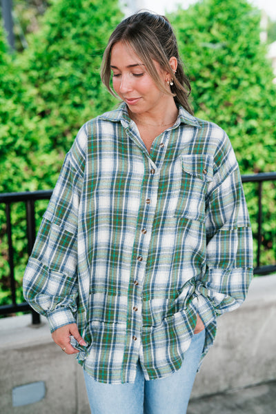 Evergreen Trails Flannel Top