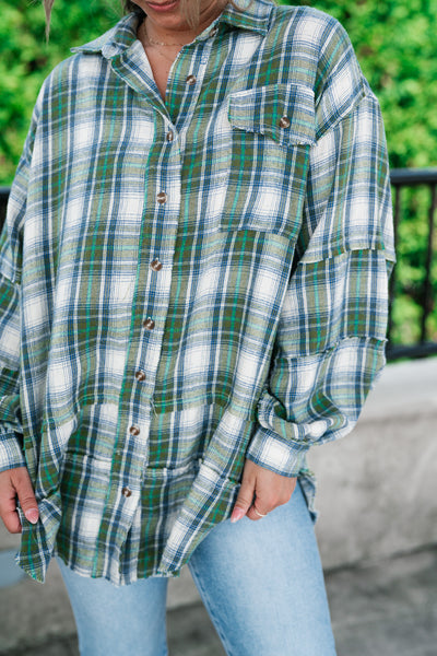 Evergreen Trails Flannel Top