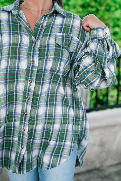 Evergreen Trails Flannel Top