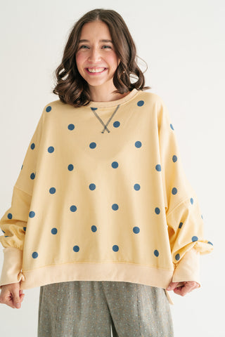 Elise Dotted Relaxed Fit Blouse