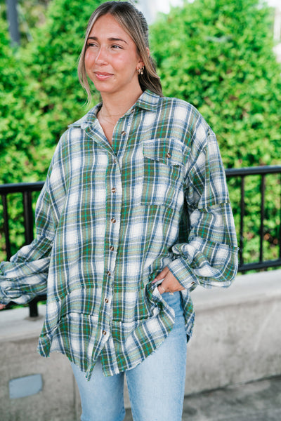 Evergreen Trails Flannel Top