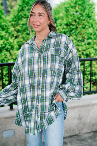 Evergreen Trails Flannel Top