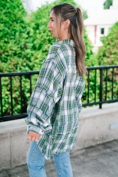 Evergreen Trails Flannel Top