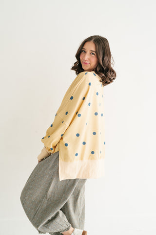 Elise Dotted Relaxed Fit Blouse