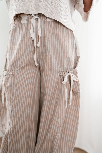 Cottage Delight Pinstriped Balloon Pant