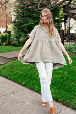 Meadow Path Babydoll Top