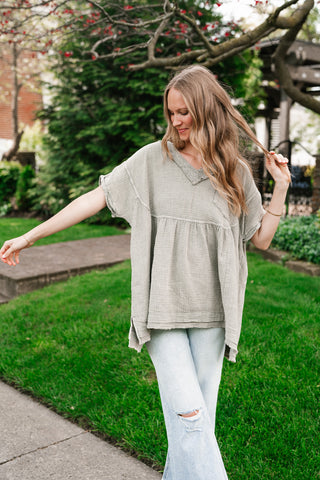 Meadow Path Babydoll Top