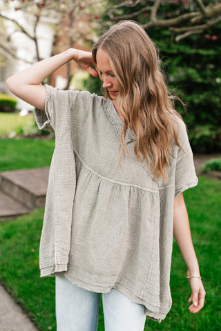 Meadow Path Babydoll Top