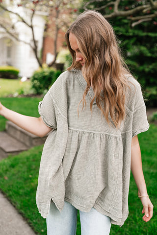 Meadow Path Babydoll Top
