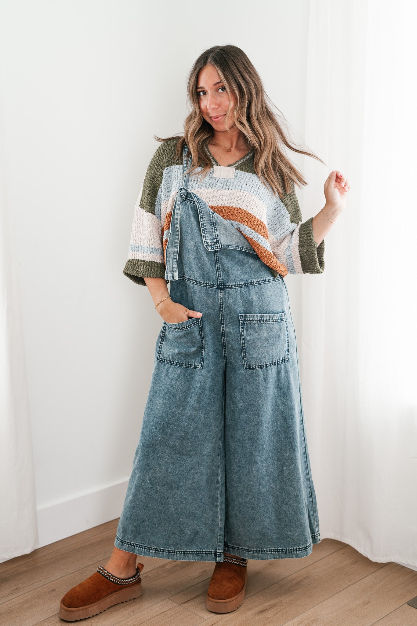 Perfect For You Denim Jumpsuit