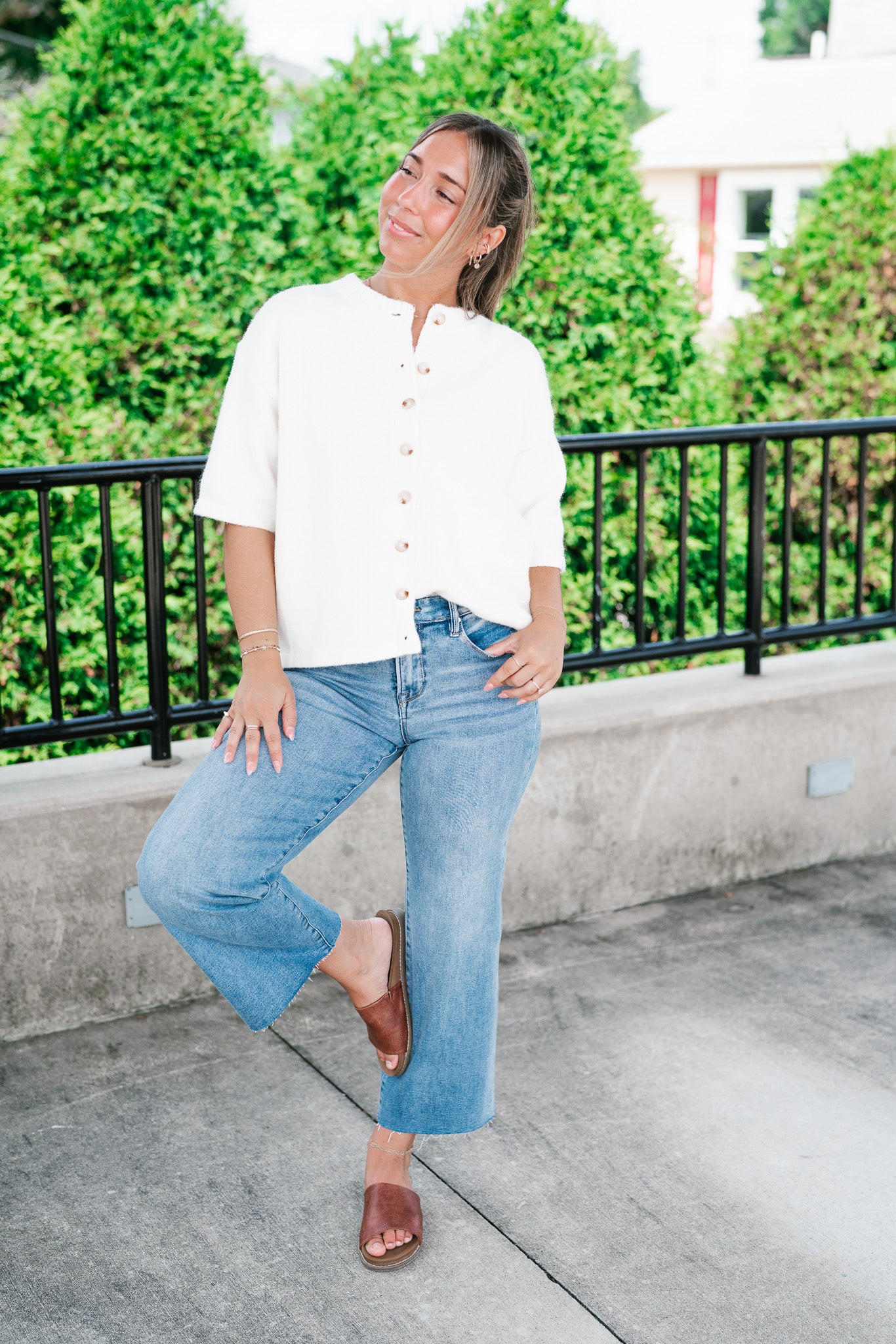 Morning Mist Knit Cardi Top