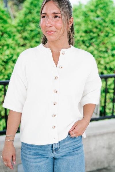 Morning Mist Knit Cardi Top