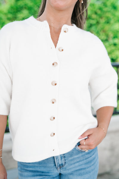 Morning Mist Knit Cardi Top