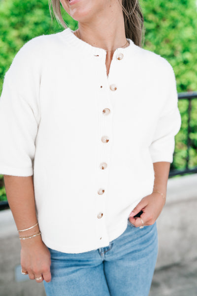 Morning Mist Knit Cardi Top