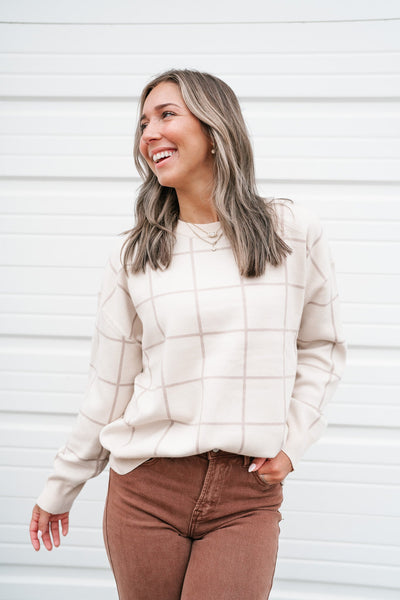 Cozy In Neutrals Sweater Top