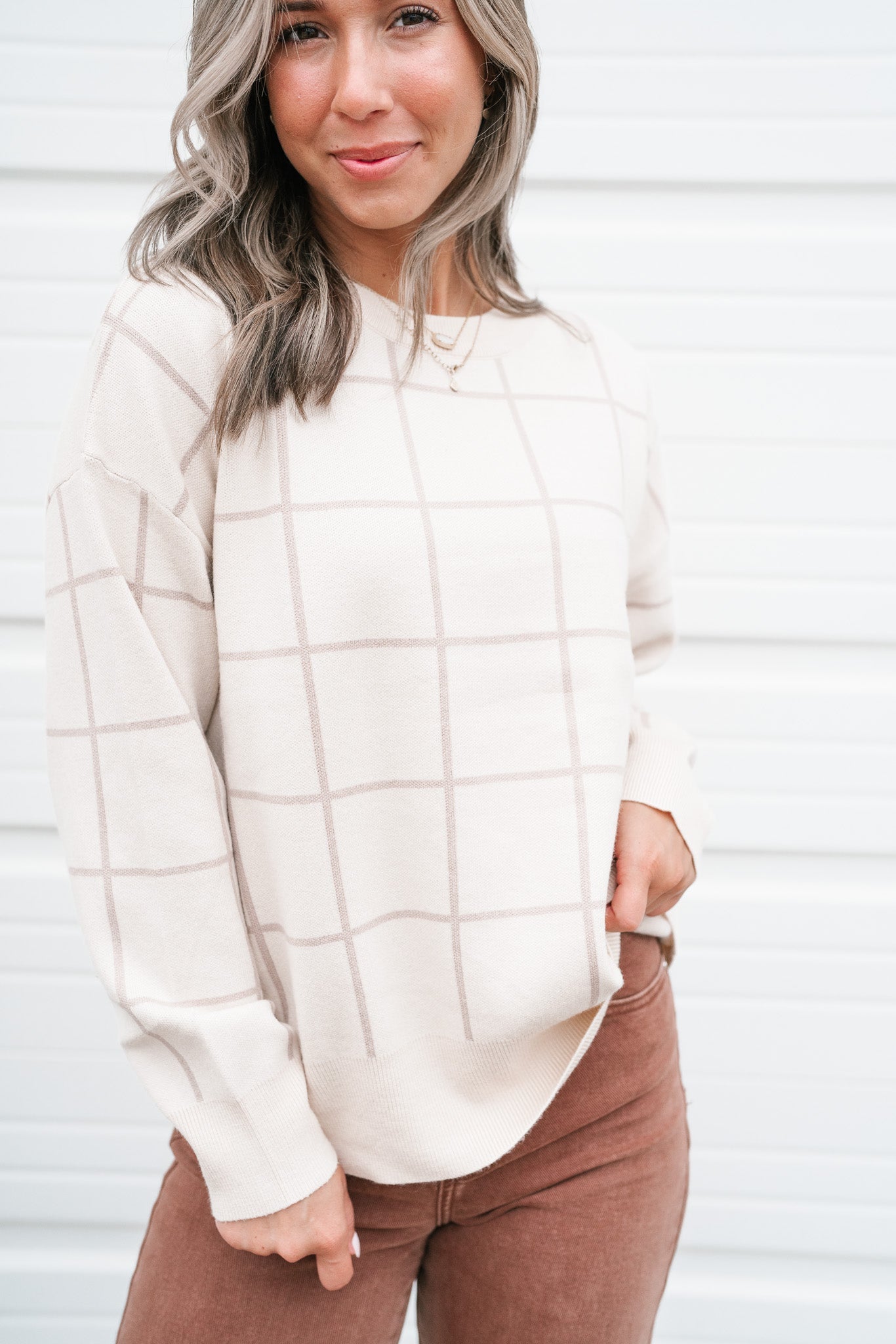 Cozy In Neutrals Sweater Top