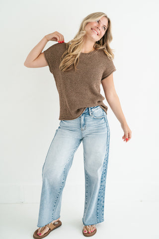 My First Pick Knit Top - Mocha