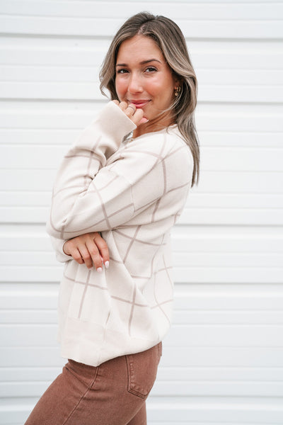 Cozy In Neutrals Sweater Top